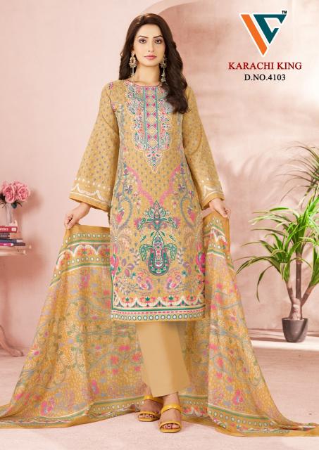 Vandana karachi king vol-41 non catalogue dress materials wholesale in surat